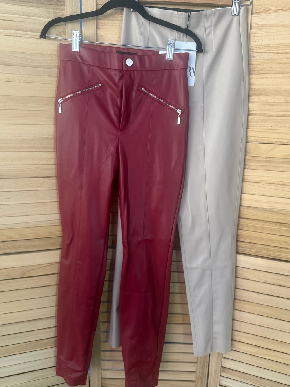 ZARA Faux Leather Leggings Pants Bundle